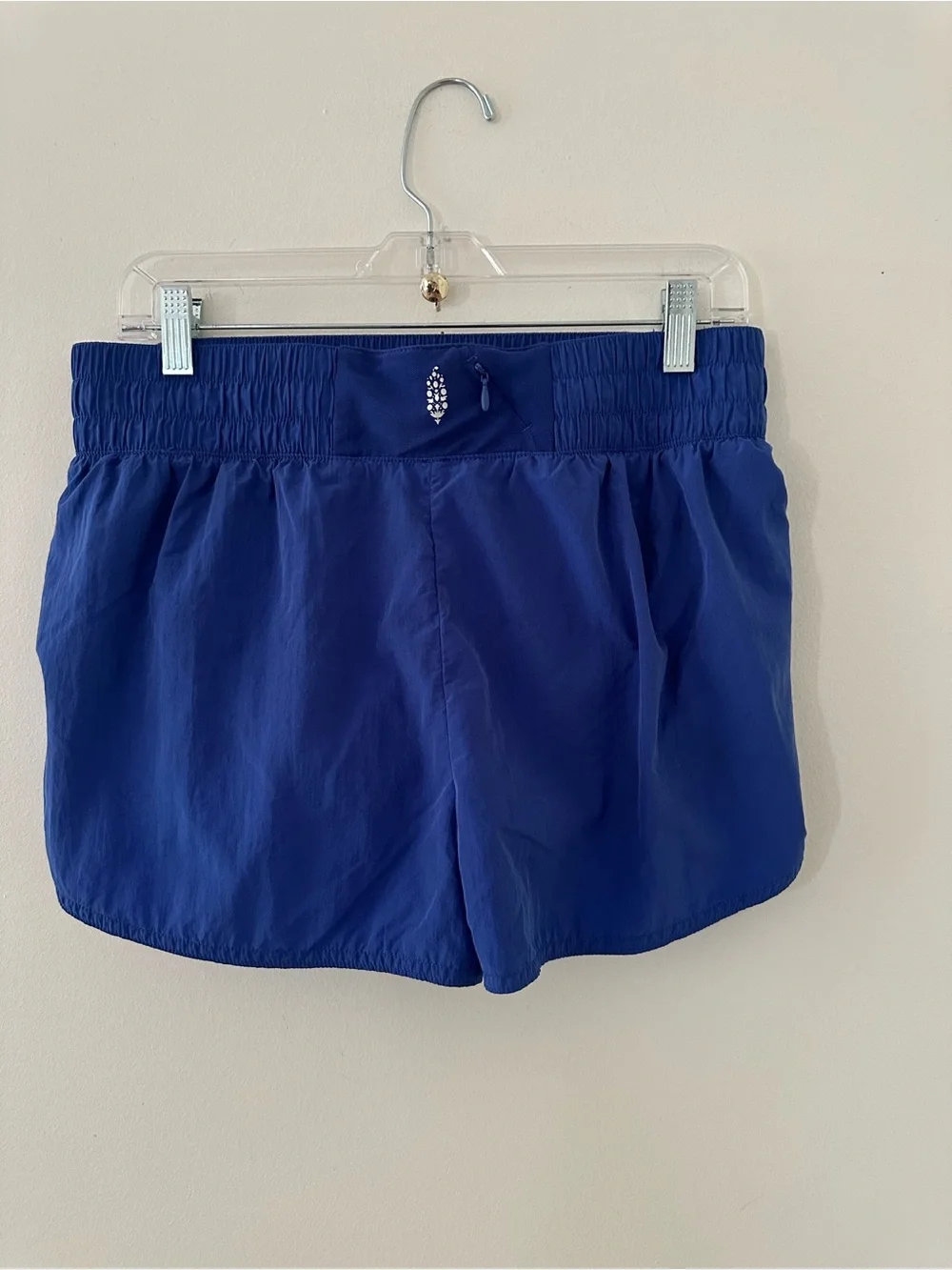FP Movement by Free People Blue Athletic Shorts with Light Pink Panels_4